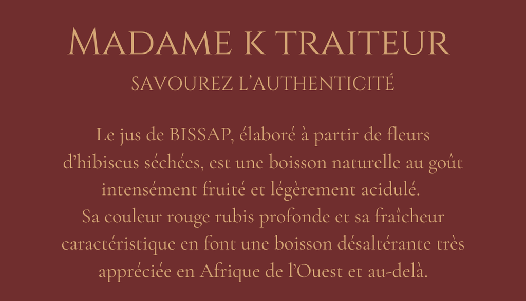 JUS DE BISSAP (hibiscus)
