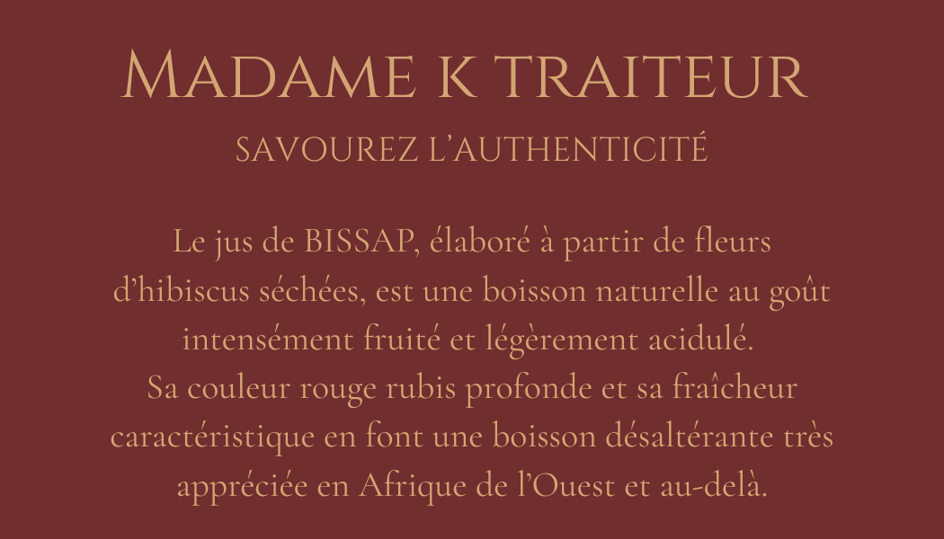 JUS DE BISSAP (hibiscus)